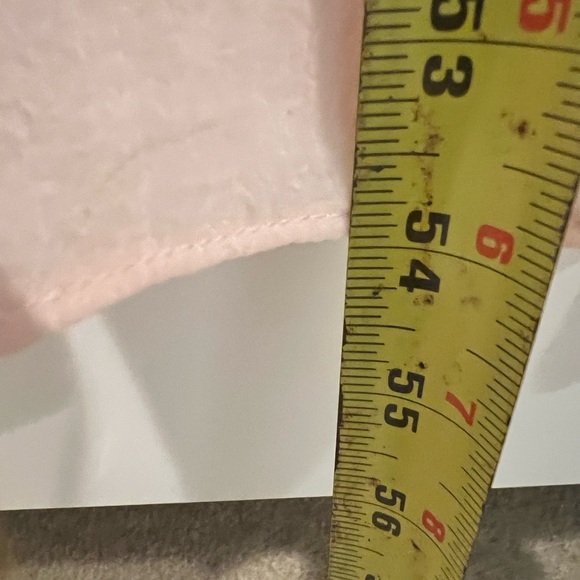 Light blush pink long maxi, high gathered waist. Open back with ties - Picture 11 of 13